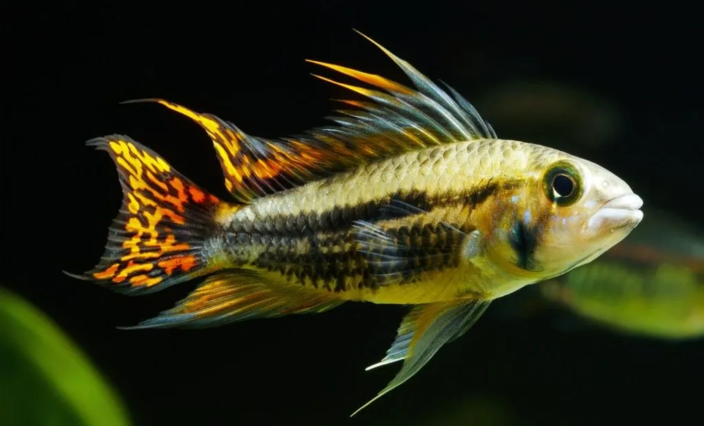 poisson Apisto perroquet